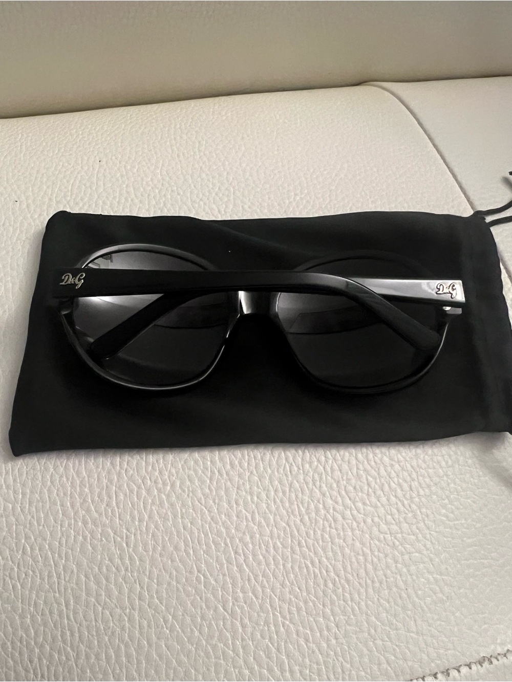 D&G Black and Silver Women's Sunglasses
